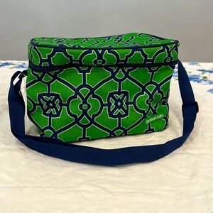 NWT Buckhead Betties Green/Navy Blue Insulated Cooler/Bag
